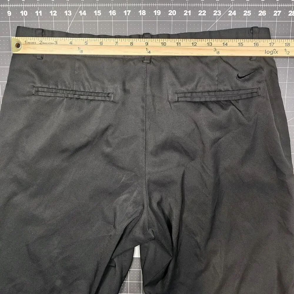 Nike Golf Shorts Mens 34x10 Black Dri Fit Standar Performance Preppy Casual